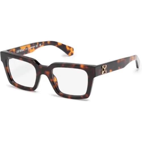 Braune Optische Brille Stilvolles Must-Have,Schwarze Optische Brille, vielseitig und stilvoll - Off White - Modalova