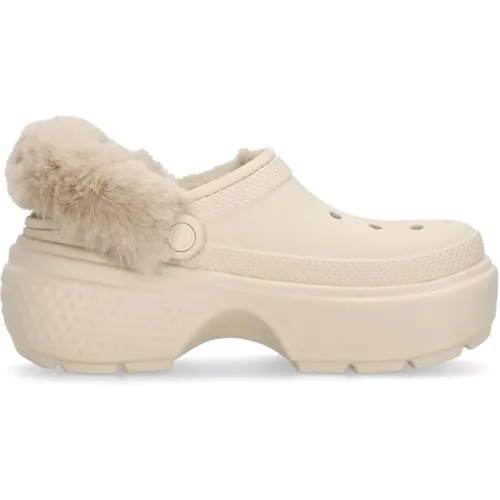 Clogs, unisex, , Size: 3 US Stomp Lined Clog Stucco - Crocs - Modalova