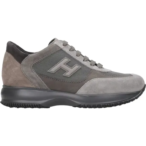 Interaktive Sneakers in Grau , Herren, Größe: 41 1/2 EU - Hogan - Modalova