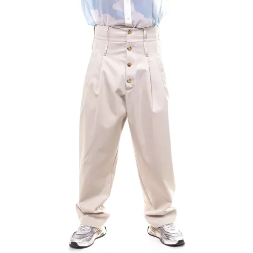 Straight Trousers, male, , Size: L Men's Pants 0045 - Moschino - Modalova