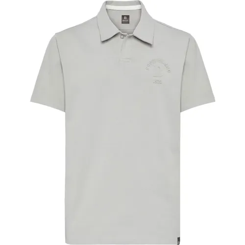 Baumwollmischung Jersey Polo Shirt , Herren, Größe: L - Boggi Milano - Modalova