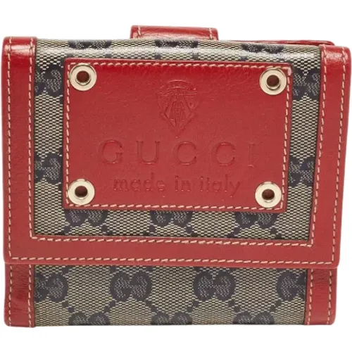 Pre-owned Wallets, female, , Size: ONE SIZE Pre-owned Coated canvas wallets - Gucci Vintage - Modalova