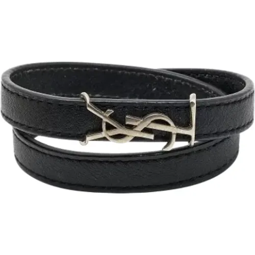 Pre-owned Jewellery, female, , Size: ONE SIZE Pre-owned Leather bracelets - Yves Saint Laurent Vintage - Modalova