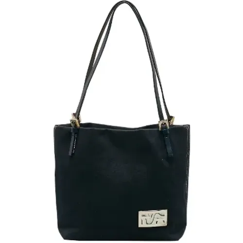 Pre-owned Tote Bags, female, , Size: ONE SIZE Pre-owned Canvas handbags - Fendi Vintage - Modalova