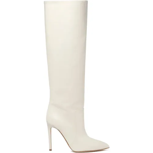 Vanilla Calf Leather Boots , female, Sizes: 5 1/2 UK - Paris Texas - Modalova