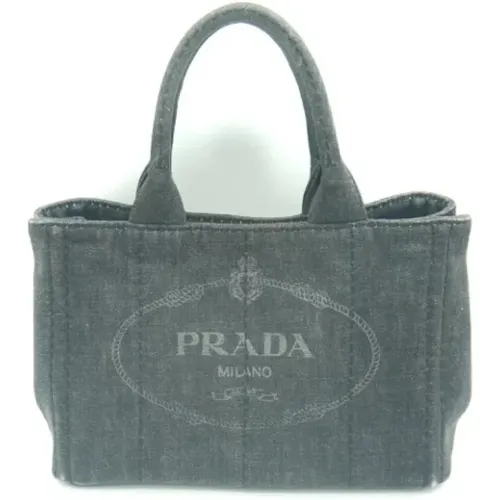 Pre-owned Tote Bags, female, , Size: ONE SIZE Pre-owned Canvas prada-bags - Prada Vintage - Modalova