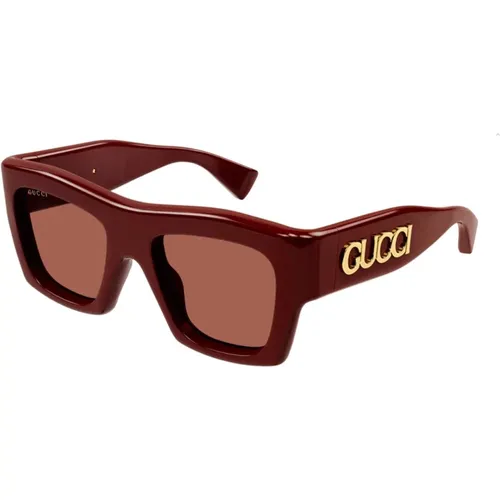 Square Sunglasses Lido Collection , female, Sizes: 52 MM - Gucci - Modalova