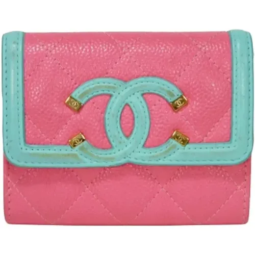 Pre-owned Wallets, female, , Size: ONE SIZE Pre-owned Leather wallets - Chanel Vintage - Modalova