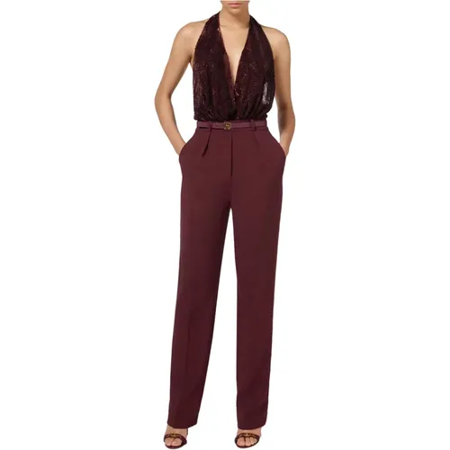 Rouge Noir Jumpsuit Set - Elisabetta Franchi - Modalova