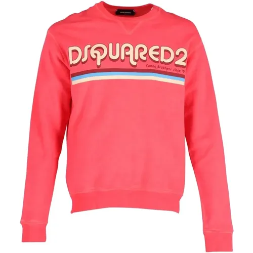 Sweatshirts, male, , Size: M Cotton Sweatshirt Ss22 - Dsquared2 - Modalova