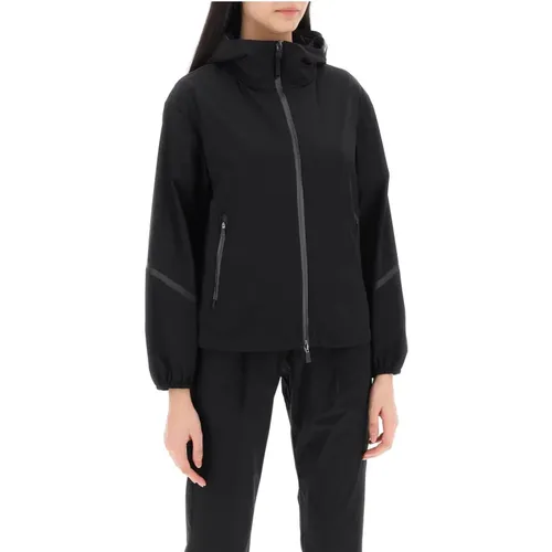 Leichte Nylonjacke mit thermo-versiegelten Details , Damen, Größe: XS - Herno - Modalova