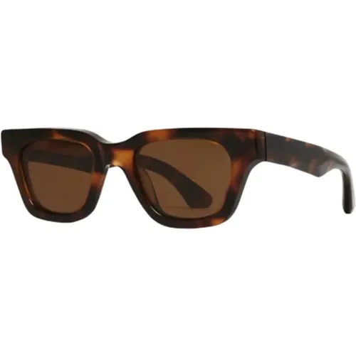 Schwarze Schildkröten-Sonnenbrille UV-Schutz , Herren, Größe: ONE Size - CHiMi - Modalova