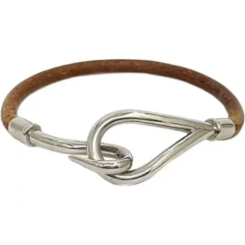 Pre-owned Jewellery, female, , Size: ONE SIZE Pre-owned Leather bracelets - Hermès Vintage - Modalova