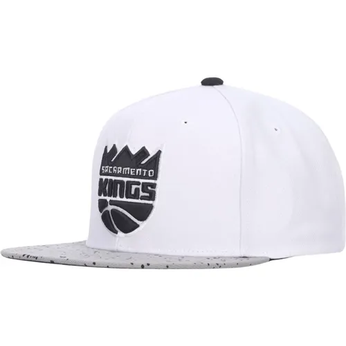 Sacramento Kings Flat Visor Cap , male, Sizes: ONE SIZE - Mitchell & Ness - Modalova