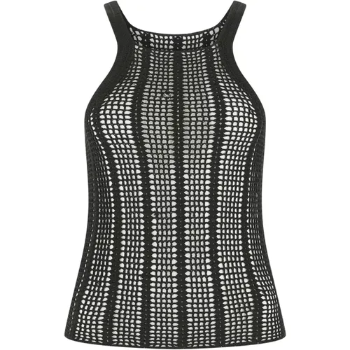 Schwarzes gehäkeltes Top , Damen, Größe: S - Dion Lee - Modalova