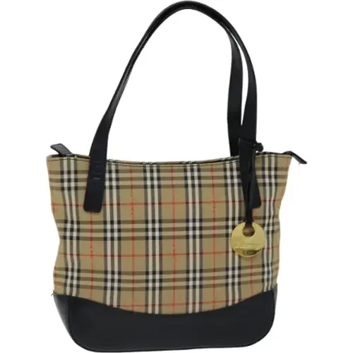 Pre-owned Tote Bags, female, , Size: ONE SIZE Pre-owned Canvas totes - Burberry Vintage - Modalova