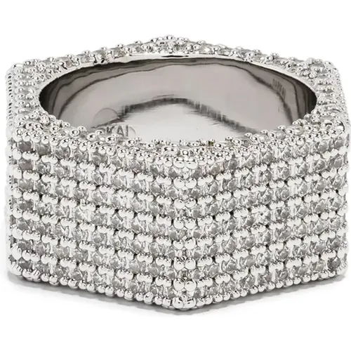 Rings, male, , Size: 48 MM Bolt Pavé Ring - Darkai - Modalova