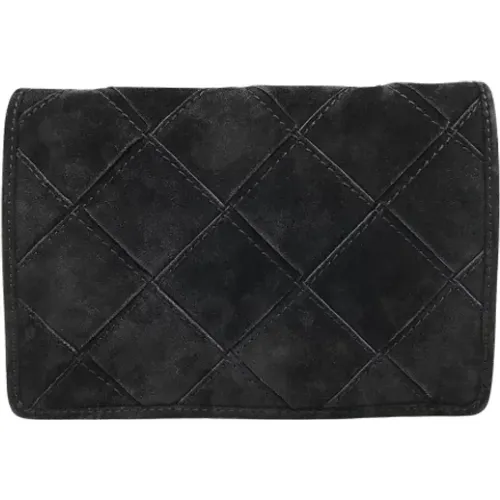 Pre-owned Wallets, female, , Size: ONE SIZE Pre-owned Suede shoulder-bags - Bottega Veneta Vintage - Modalova