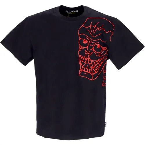 T-Shirts, male, , Size: XL Skull Tee /Red Short Sleeve - Iuter - Modalova