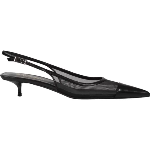 Mesh Slingback Pumps Saint Laurent - Saint Laurent - Modalova