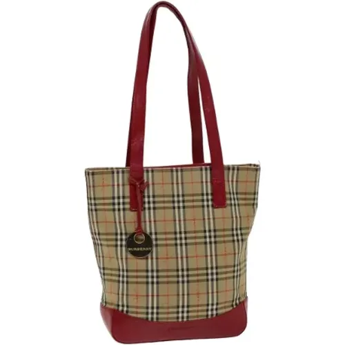 Pre-owned Tote Bags, female, , Size: ONE SIZE Pre-owned Canvas handbags - Burberry Vintage - Modalova