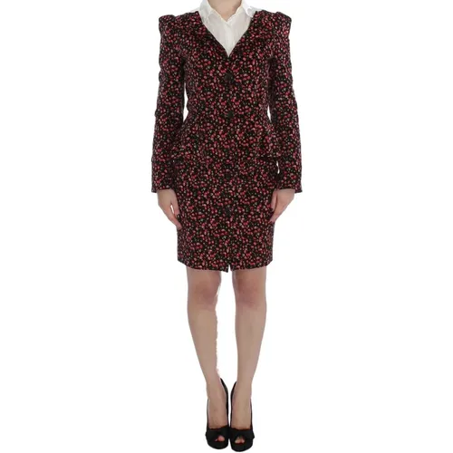 Short Dresses, female, , Size: L Floral Two-Piece Suit Set - Bencivenga - Modalova