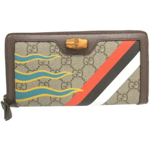 Pre-owned Wallets, unisex, , Size: ONE SIZE Pre-owned Leather wallets - Gucci Vintage - Modalova