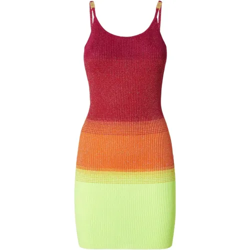 Lurex Mini Dress Degradé Effect , female, Sizes: XS, M - Gcds - Modalova