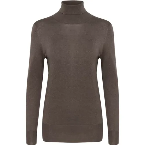 Rollkragenpullover Major , Damen, Größe: L - Kaffe - Modalova