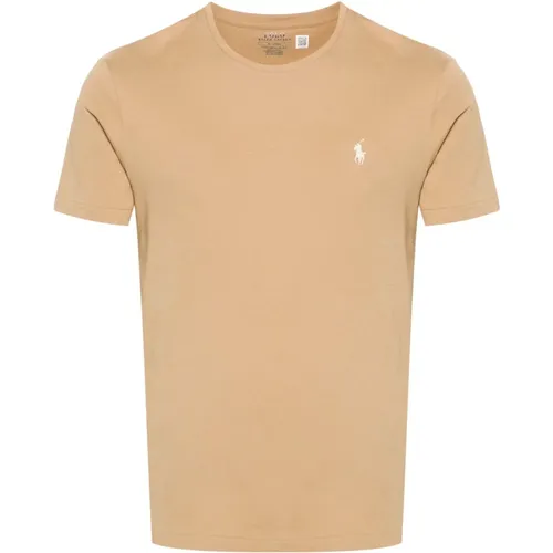 Embroidered Cotton T-Shirt Logo , male, Sizes: L, S, XL, M - Ralph Lauren - Modalova