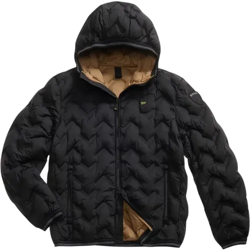 Winter Jackets, male, , Size: M Corner Down Jacket Piery Style - Blauer - Modalova