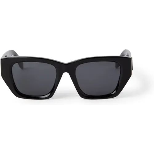 Schwarze Sonnenbrille für Frauen , Damen, Größe: 51 MM - Palm Angels - Modalova
