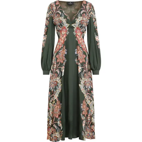 Green Dress for Women Aw24 , female, Sizes: S - ETRO - Modalova