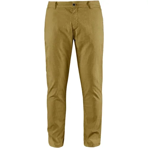 Chinos, male, , Size: W31 Slim Fit Overdyed Cotton Chino Pants - BomBoogie - Modalova