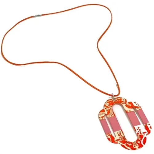 Pre-owned Fabric necklaces , female, Sizes: ONE SIZE - Hermès Vintage - Modalova