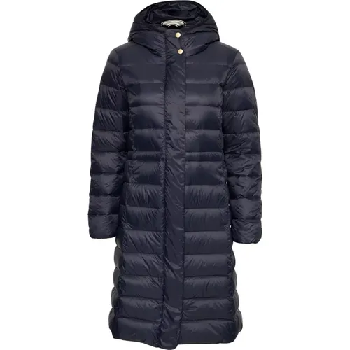 Parkas, female, , Size: XS Quilted Dark Navy Puffer Jacket - Part Two - Modalova
