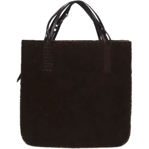 Pre-owned Tote Bags, female, , Size: ONE SIZE Pre-owned Wool totes - Chanel Vintage - Modalova