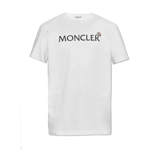 T-Shirts, male, , Size: XL T-shirt with logo - Moncler - Modalova