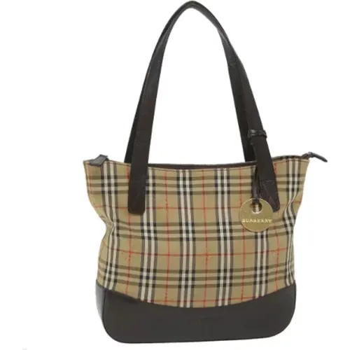 Pre-owned Tote Bags, female, , Size: ONE SIZE Pre-owned Canvas handbags - Burberry Vintage - Modalova