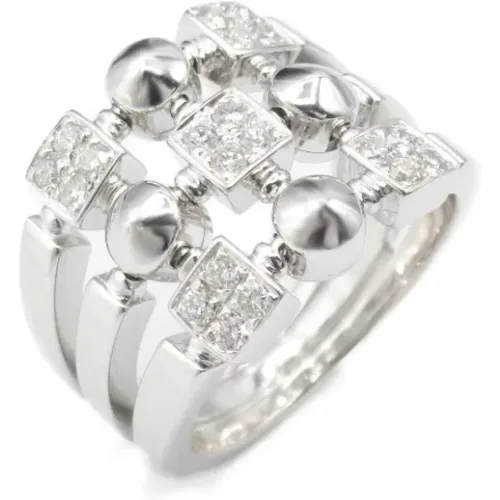 Pre-owned Jewellery, female, , Size: ONE SIZE Pre-owned White Gold rings - Bvlgari Vintage - Modalova