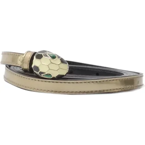 Pre-owned Belts, female, , Size: ONE SIZE Pre-owned Leather belts - Bvlgari Vintage - Modalova