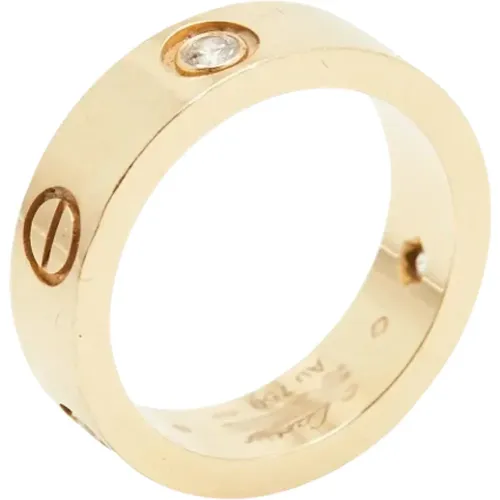 Pre-owned Rose Gold rings , female, Sizes: ONE SIZE - Cartier Vintage - Modalova