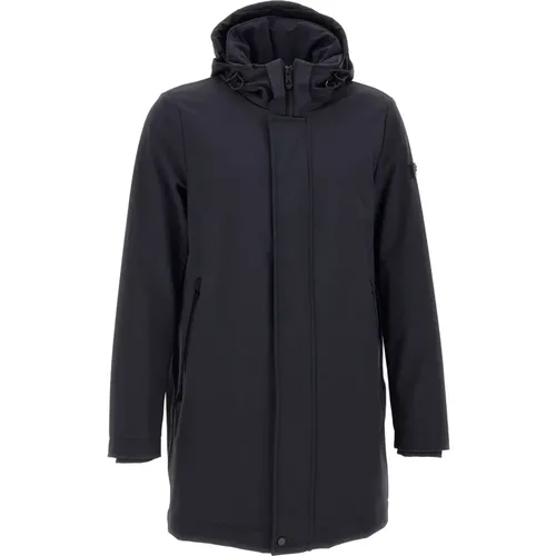 Parkas, male, , Size: L Navy Men's Jacket PrimaLoft Collection - Peuterey - Modalova