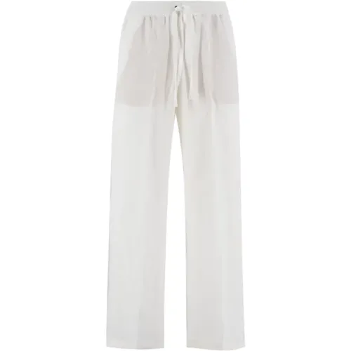 Relaxed Fit Linen Trousers , female, Sizes: S, XS - Le Tricot Perugia - Modalova
