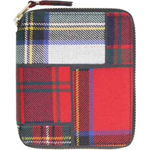 Tartan Zip Around Geldbörse - Comme des Garçons - Modalova