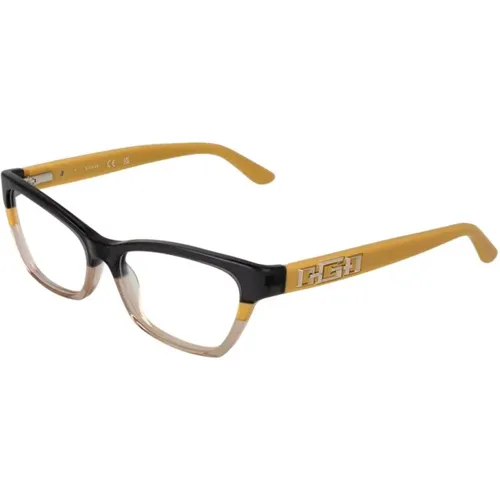 Glasses, female, , Size: ONE SIZE Chic Rectangle Optical Frames - Guess - Modalova