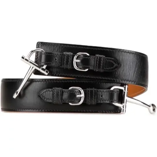 Pre-owned Belts, female, , Size: ONE SIZE Pre-owned Leather belts - Hermès Vintage - Modalova