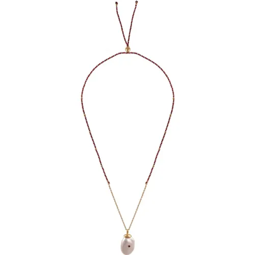 Baroque Pearl Pendant Necklace , female, Sizes: ONE SIZE - Dorothée Sausset - Modalova