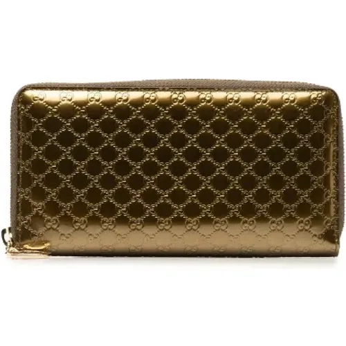 Pre-owned Wallets, female, , Size: ONE SIZE Pre-owned Leather wallets - Gucci Vintage - Modalova