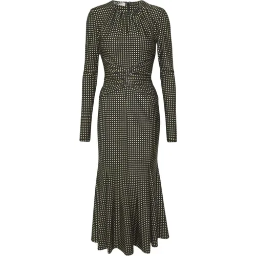 Midi Dresses, female, , Size: L Long Sleeve Round Neck Dress - Philosophy di Lorenzo Serafini - Modalova